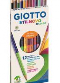 Kredki Stilnovo dwustronne 12 kolorów GIOTTO