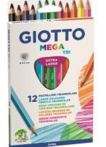 Kredki Mega Tri 12 kolorów GIOTTO