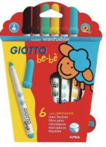 Pisaki Grube 6 kolorów Bebe GIOTTO