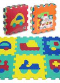Puzzle piankowe 6 elementów Pojazdy