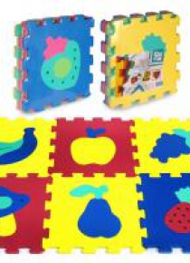 Puzzle piankowe 6 elementów Owoce