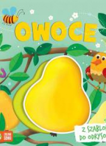 Książki z szablonami. Owoce