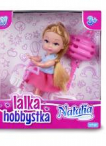 Lalka Natalia na rowerze