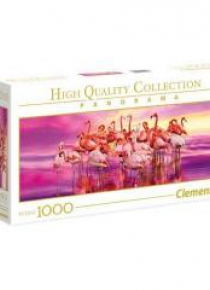 Puzzle 1000 Panorama Flamingo