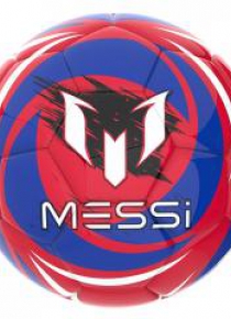 Piłka futbolowa czerwono-granatowa Messi