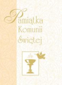 Pamiątka Komunii Świętej (żółta, mały format)