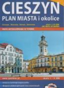 Plan miasta - Cieszyn i okolice 1:9 300/1:25 000
