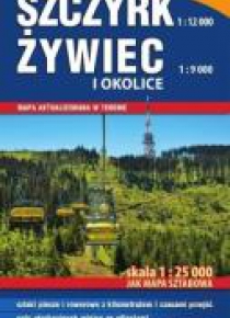 Mapa sztabowa - Szczyrk, Żywiec i okolice 1:25 000