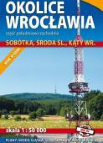 Mapa - Bliskie okolice Wrocławia cz. połud-wsch