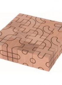 Klocki sześcienne geometryczne naturalne