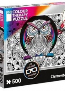 Puzzle 500 3D Color Teraphy Sowa