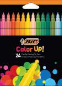Flamastry Color UP 24 kolory BIC