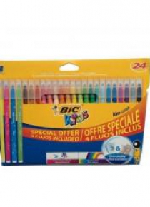 Flamastry Kid Couleur Fluo 20+4 kolory BIC