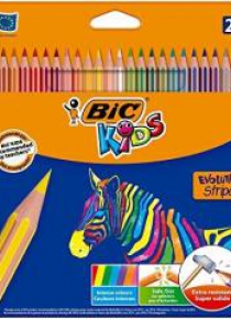 Kredki Kids Eco Evolution Stripes 24 kolory BIC