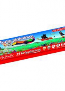 Farby plakatowe szkolne 14 kolorów x 20ml