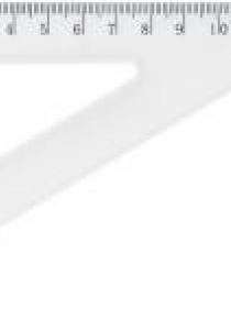 Ekierka szkolna GR-853T 13,5cm/60 transparent GRAN
