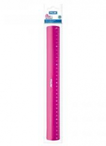 Linijka 30 cm różowa MILAN
