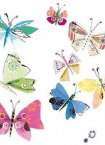 Karnet kwadrat z kopertą Fluttering Butterflies