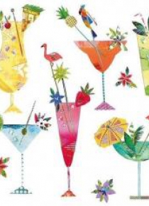 Karnet kwadrat z kopertą Tropical Twist