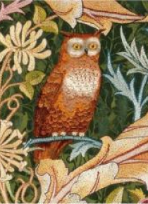Karnet 17x14 z kopertą Detail from The Owl wall