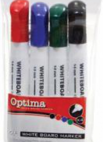 Marker do tablic etui 4szt OPTIMA