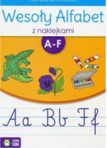 Wesoły alfabet z naklejkami A-F