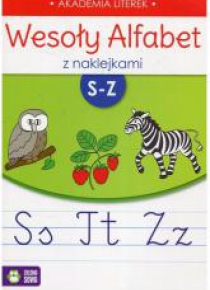 Wesoły alfabet z naklejkami S-Z