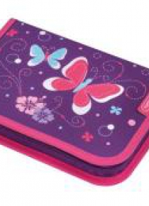 Piórnik 31 części Smart Purple Butterfly