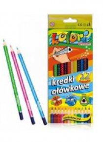Kredki Premium Kolori ołówkowe 12 kolorów PENMATE