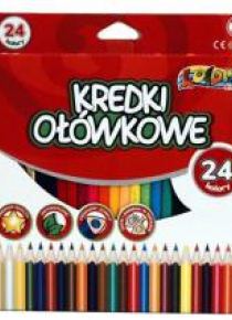 Kredki Premium Kolori ołówkowe 24 kolory PENMATE
