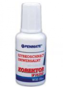Korektor w pędzelku 20ml (12szt) PENMATE