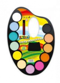 Farby akwarelowe 12 kolorów paleta PENMATE