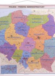 Mapa - Polska. Podział administracyjny 1:500 000