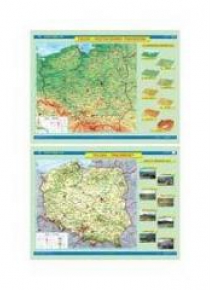 Mapa - Polska. Ukształtowanie powierzchni NE