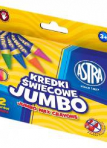 Kredki świecowe Jumbo 12 kolorów ASTRA