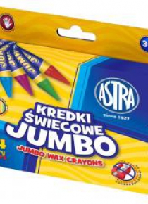 Kredki świecowe Jumbo 24 kolory ASTRA