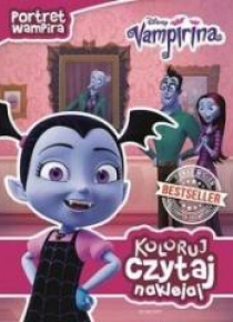 Koloruj,czytaj,naklejaj.Portret wampira.Vampirina