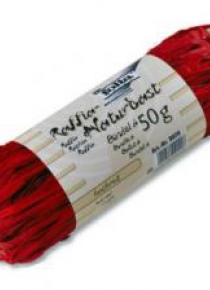 Rafia naturalna 50g czerwona FOLIA PAPER