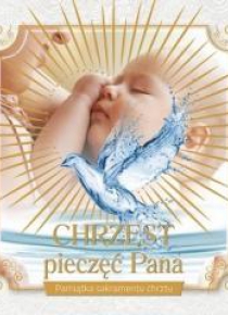 Pamiątka chrztu świętego - Chrzest, pieczęć Pana