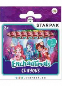 Kredki woskowe 12 kolorów Enchantimals