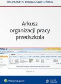 Arkusz organizacji pracy przedszkola