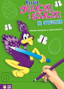 Rysuję zygzaczki i szlaczki ze strusiem