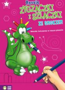 Rysuję zygzaczki i szlaczki ze smokiem