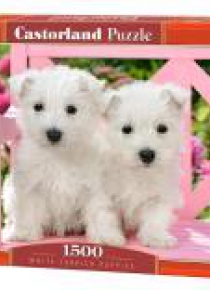 Puzzle 1500 White Terrier Puppies CASTOR