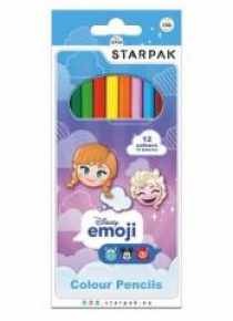 Kredki ołówkowe 12 kolorów Emoji Frozen