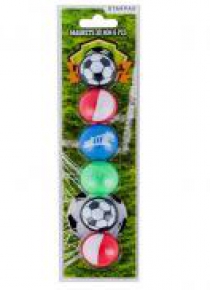 Magnes football śr. 30 mm 6szt