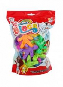 Klocki konstrukcyjne ludziki torba