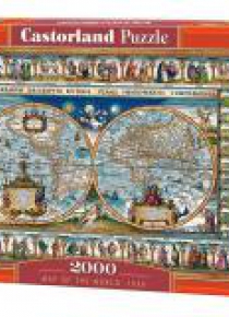 Puzzle 2000 Mapa Świata CASTOR