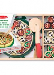 Drewniany zestaw Pizza party