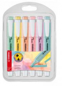 Zakreślacz SwingCool etui 6 kolorów Pastel STABILO